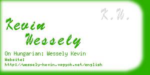 kevin wessely business card